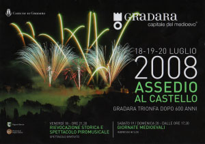Assedio al Castello di Gradara, locandina 2008
