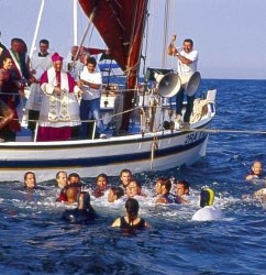 pesca dell'anello a Cervia