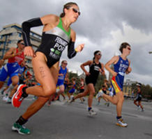 Atleta del Duathlon, ciclista