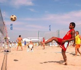 Foot volley ai Riviera Beach Games