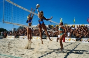 Partita di beach volley a Cervia Partita di beach volley a Cervia