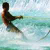 Cervia, sci in acqua