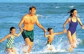 Famiglia al mare a Milano Marittima Famiglia al mare a Milano Marittima
