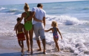 Famiglia in spiaggia