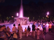 Fontana dei 4 cavalli in rosa