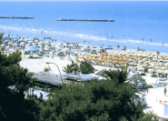 Panoramica della spiaggia di Roseto degli Abruzzi