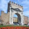 Particolare del Centro storico di Rimini, Porta Montanara