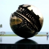 Pesaro, sfera di Pomodoro