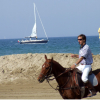 Partita di polo sulla spiaggia di Rimini