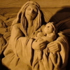 Presepe di sabbia a Rimin