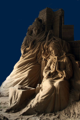Presepe di sabbia di Marina di Ravenna