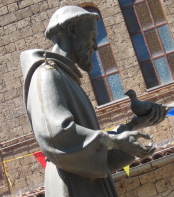 San Francesco, statua in bronzo San Francesco, statua in bronzo