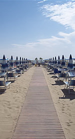 La spiaggia di Cervia