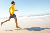 Correre in spiaggia Correre in spiaggia