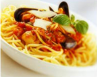 Spaghetti con frutti di mare Spaghetti con frutti di mare