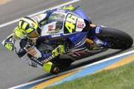 Valentino Rossi sul circuito di Misano