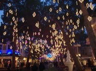Viale Ceccarini illuminazione notturna